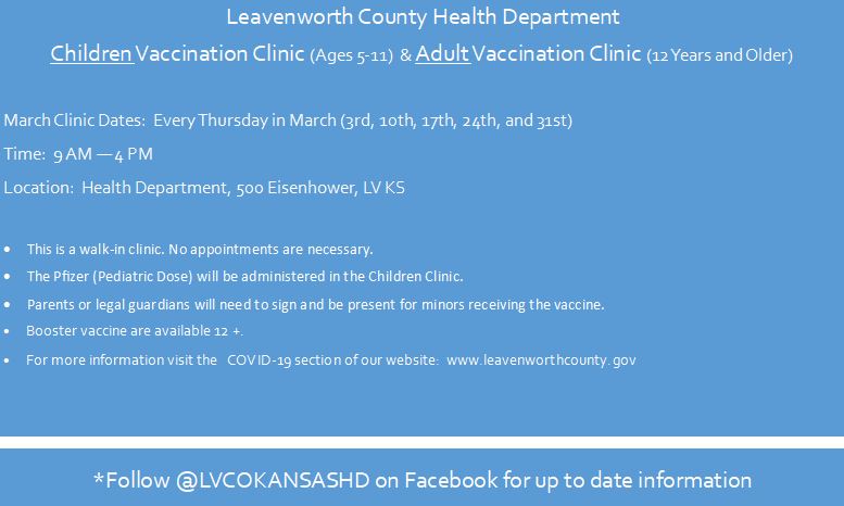 vaccination clinic - March